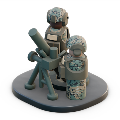 USMC 60mm mortar team